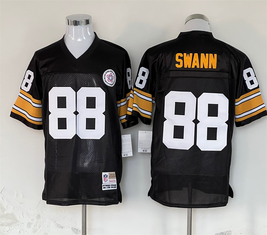 Men's Pittsburgh Steelers Lynn Swann Mitchell & Ness Black Legacy Jersey